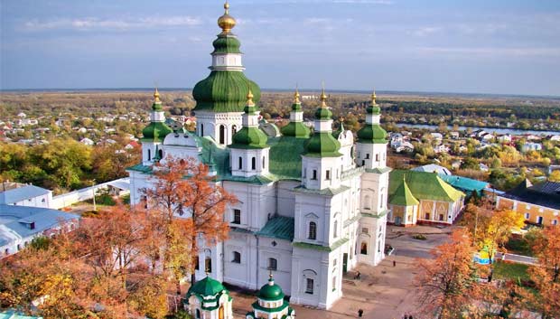 The Eletsky Monastery is one of the oldest temples in Ukraine and is the biggest one in Chernihiv, a historic city in Northern Ukraine. (Sources: globaltourismplaces.blogspot.com and discover-ukraine.info)